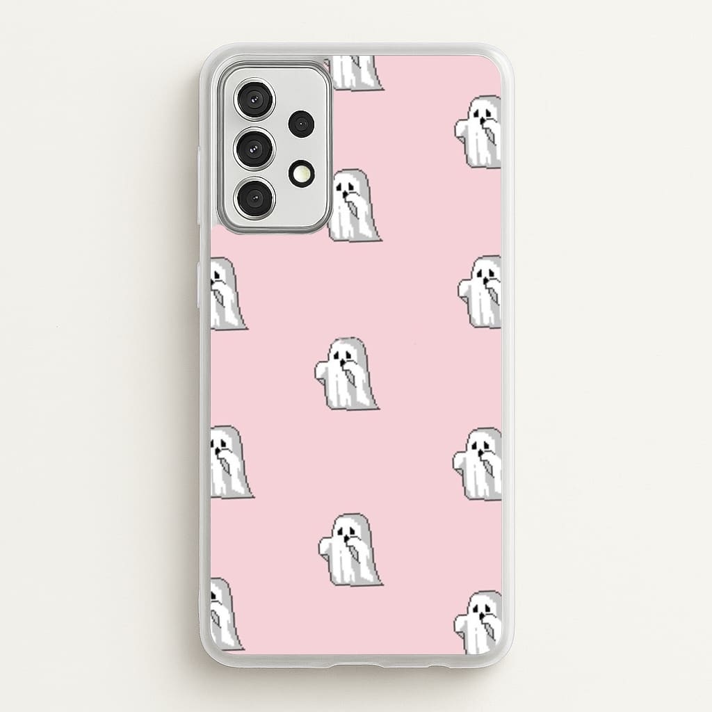 Pastel Pixel Ghost Halloween - Phone Case for Galaxy A52 / A52s