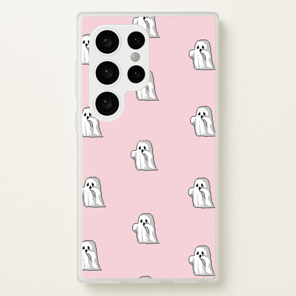 Pastel Pixel Ghost Halloween - Phone Case for Galaxy S24 Ultra