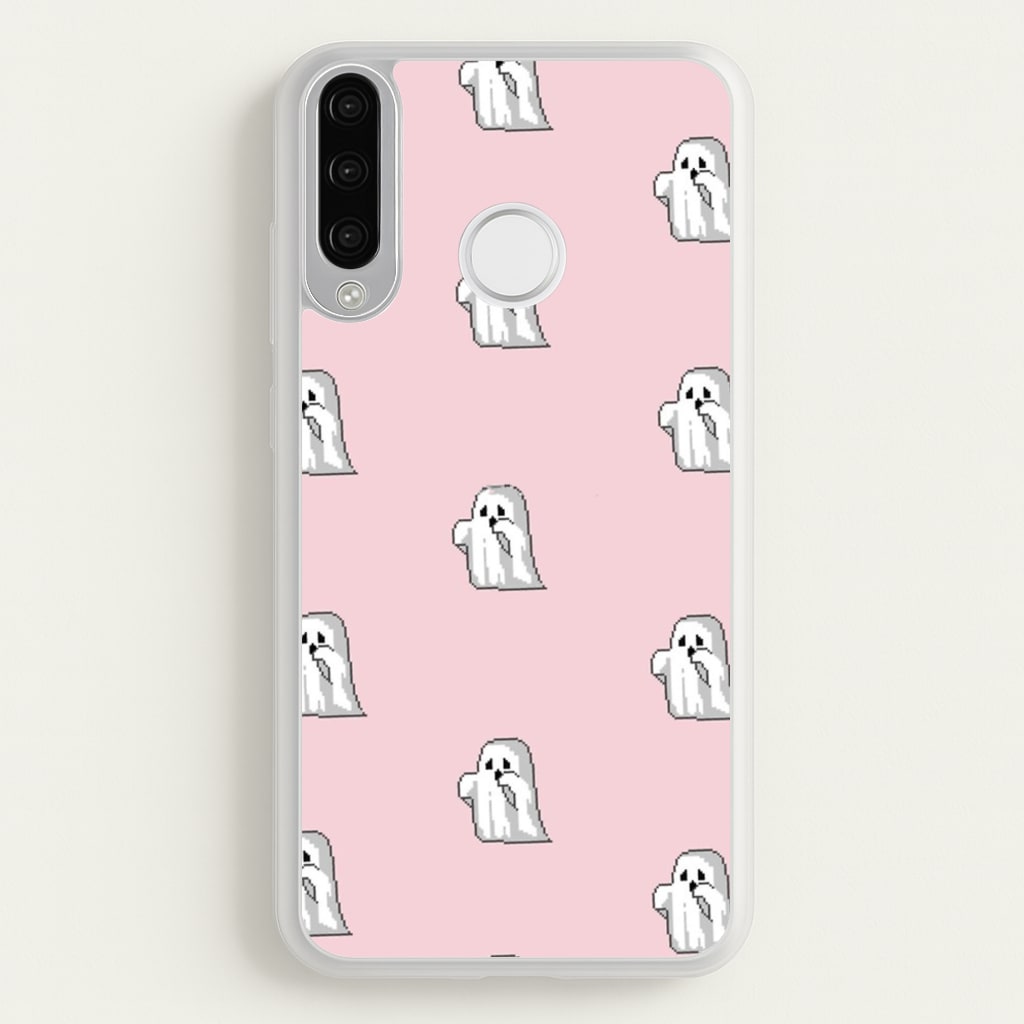 Pastel Pixel Ghost Halloween - Phone Case for Huawei P30 Lite
