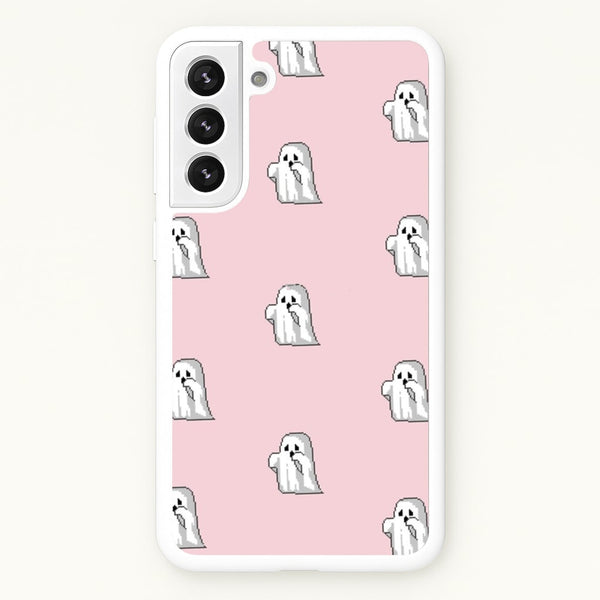 Pastel Pixel Ghost Halloween - Phone Case for Galaxy S22 Plus