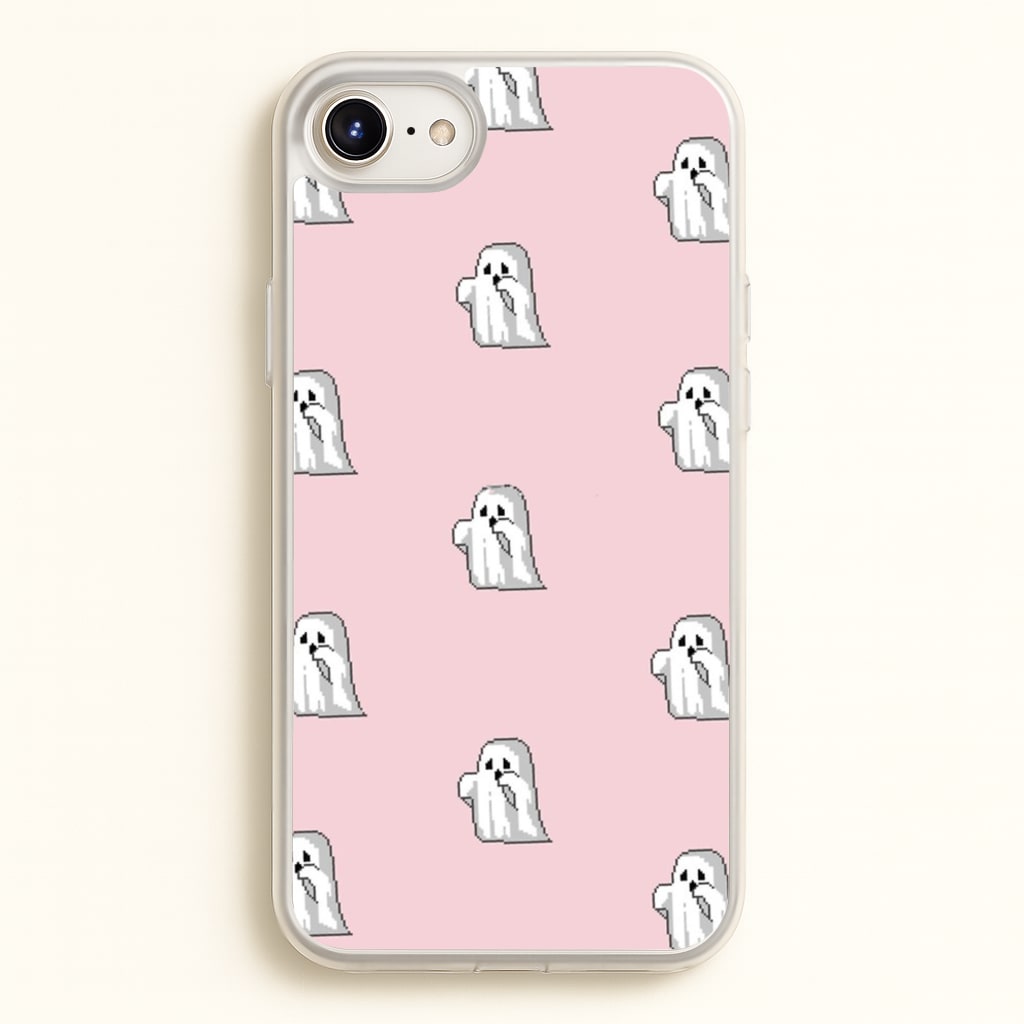 Pastel Pixel Ghost Halloween - Phone Case for iPhone 6 / 7 / 8 / SE