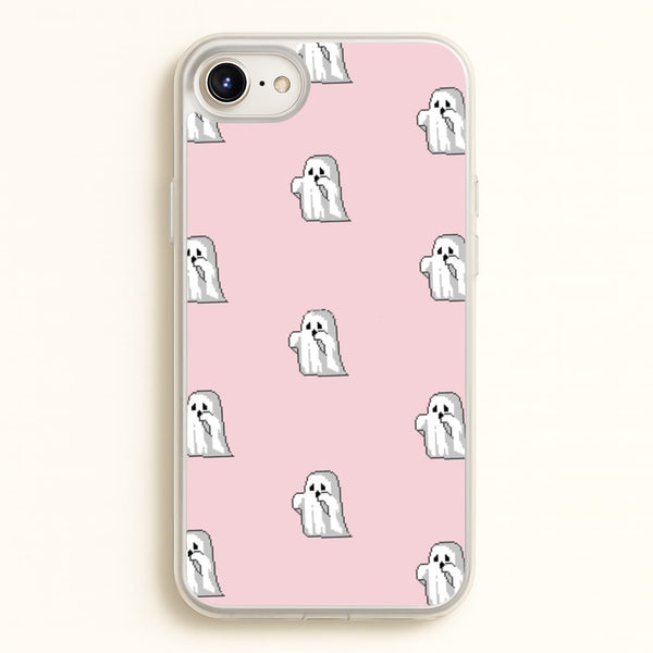 Pastel Pixel Ghost Halloween - Phone Case for iPhone 6 / 7 / 8 / SE