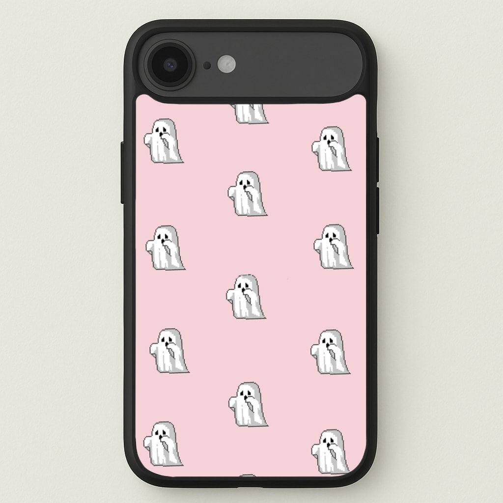 Pastel Pixel Ghost Halloween Phone Case for iPhone 17 Air