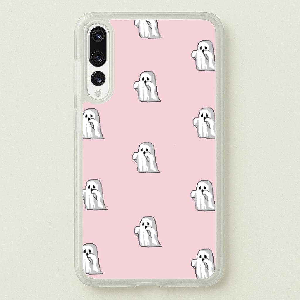 Pastel Pixel Ghost Halloween - Phone Case for Huawei P20 Pro