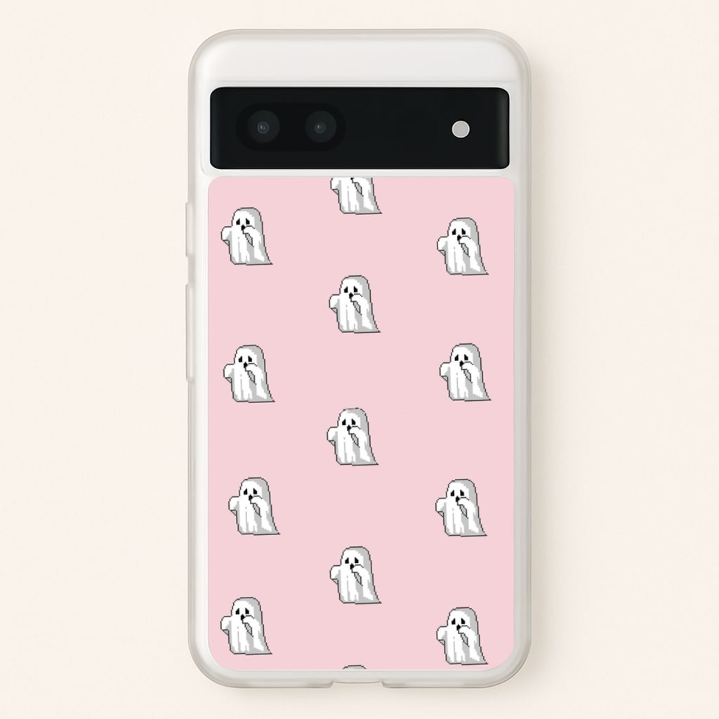 Pastel Pixel Ghost Halloween - Phone Case for Google Pixel 6a