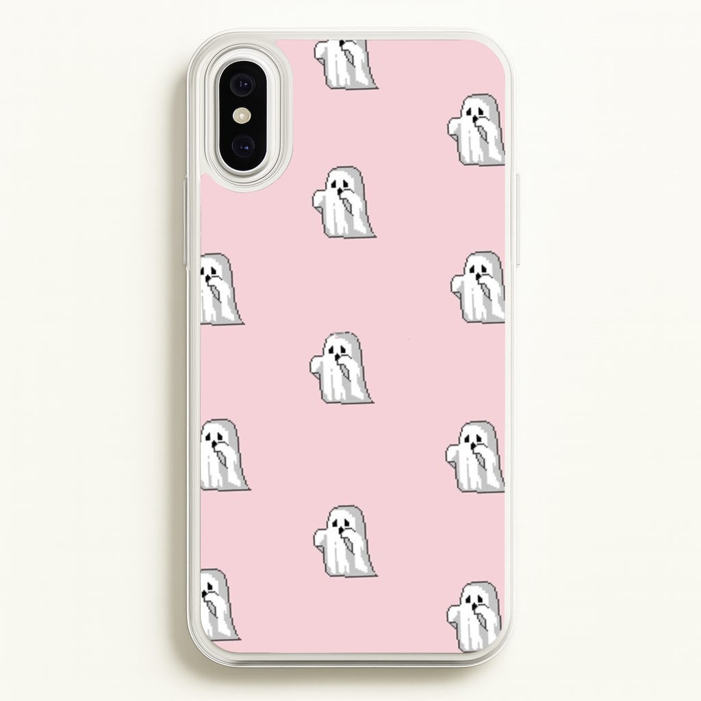 Pastel Pixel Ghost Halloween - Phone Case for iPhone XS Max