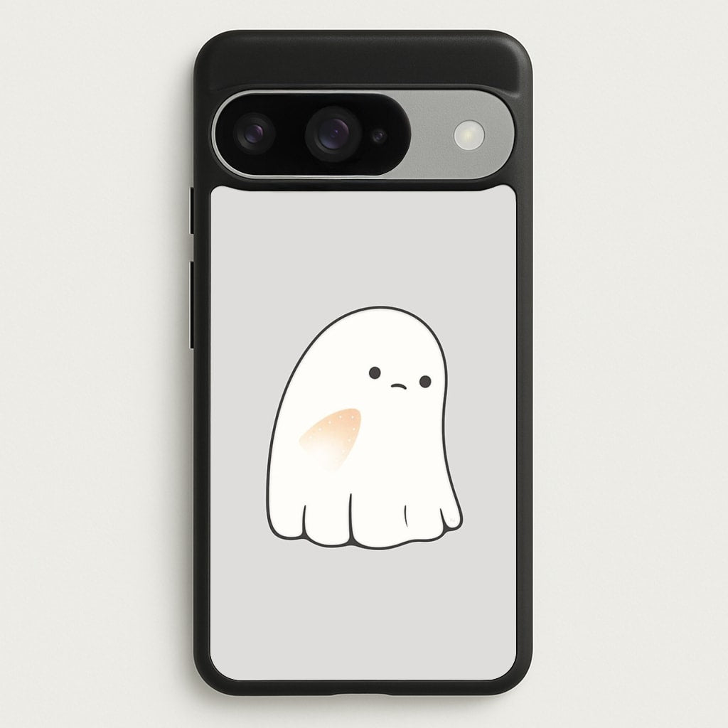 Sad Ghost Halloween Phone Case for Google Pixel 10 / 10 Pro