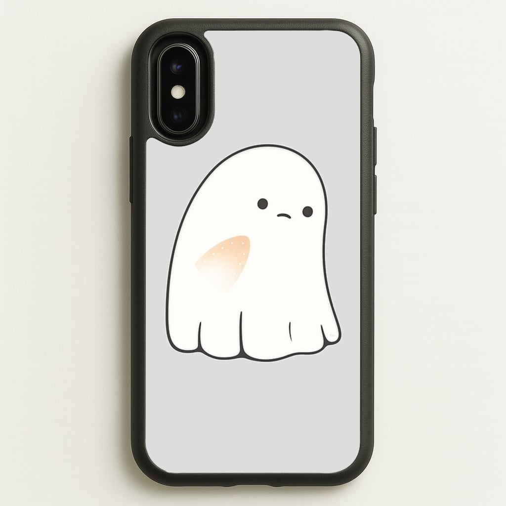 Sad Ghost Halloween - Phone Case for iPhone X / XS