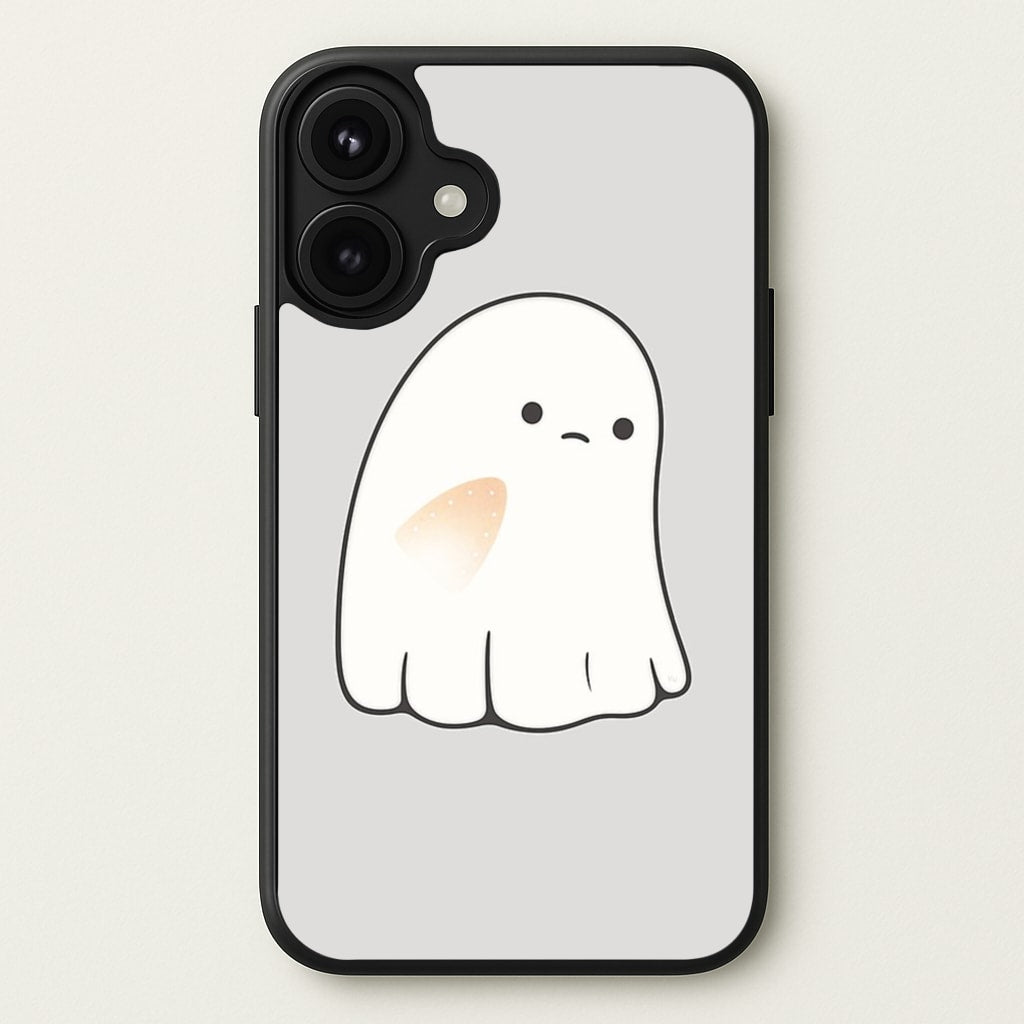 Sad Ghost Halloween Phone Case for iPhone 17
