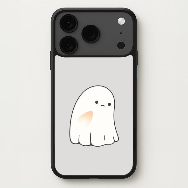 Sad Ghost Halloween Phone Case for iPhone 17 Pro Max