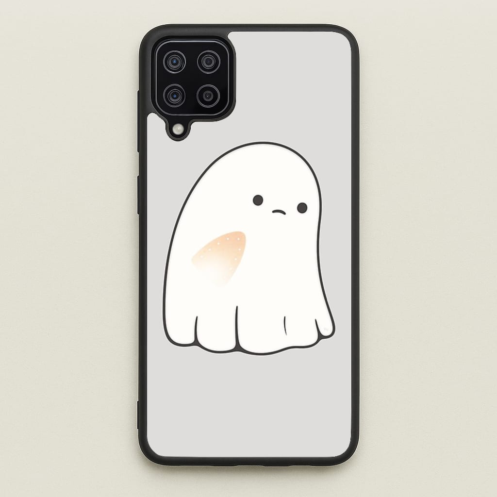 Sad Ghost Halloween - Phone Case for Galaxy A12