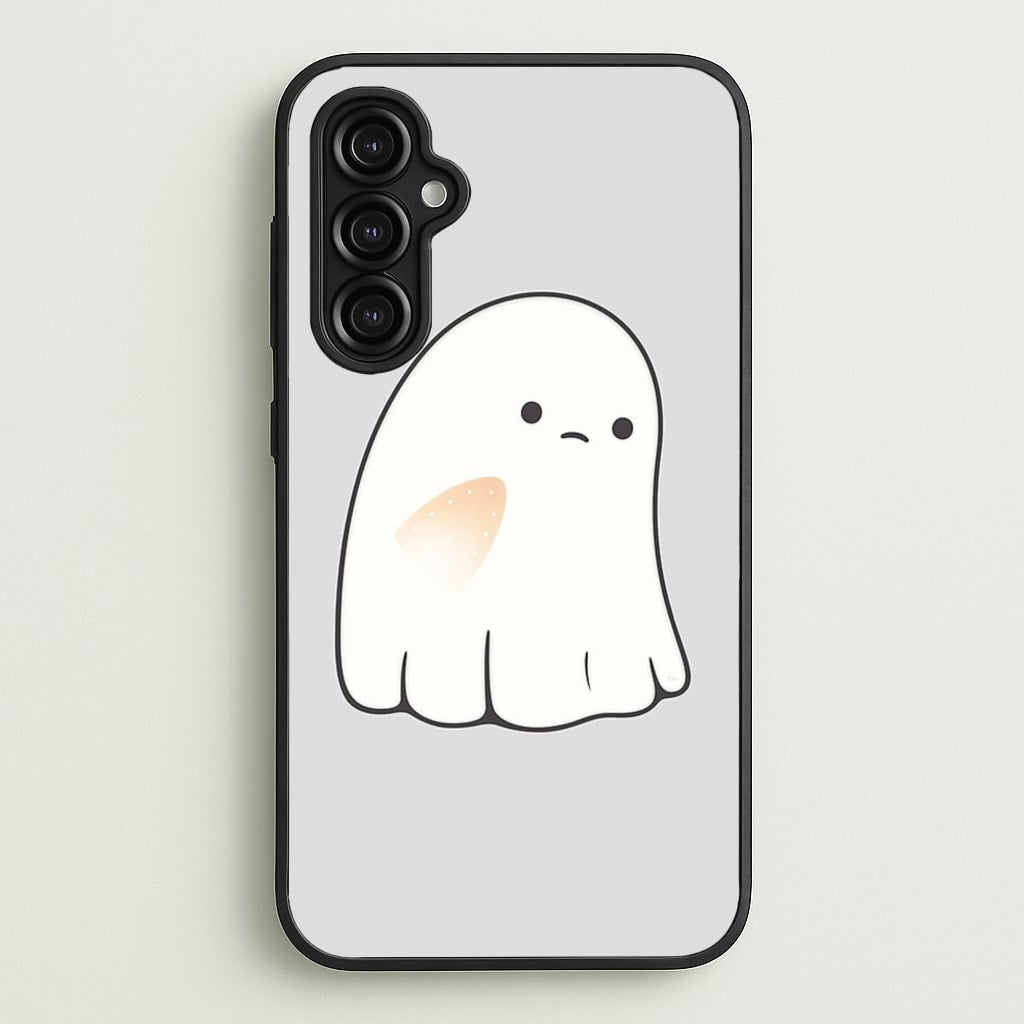 Sad Ghost Halloween - Phone Case for Galaxy A14