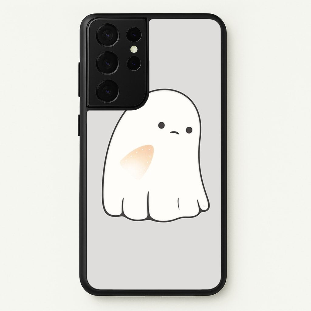 Sad Ghost Halloween - Phone Case for Galaxy S21 Ultra