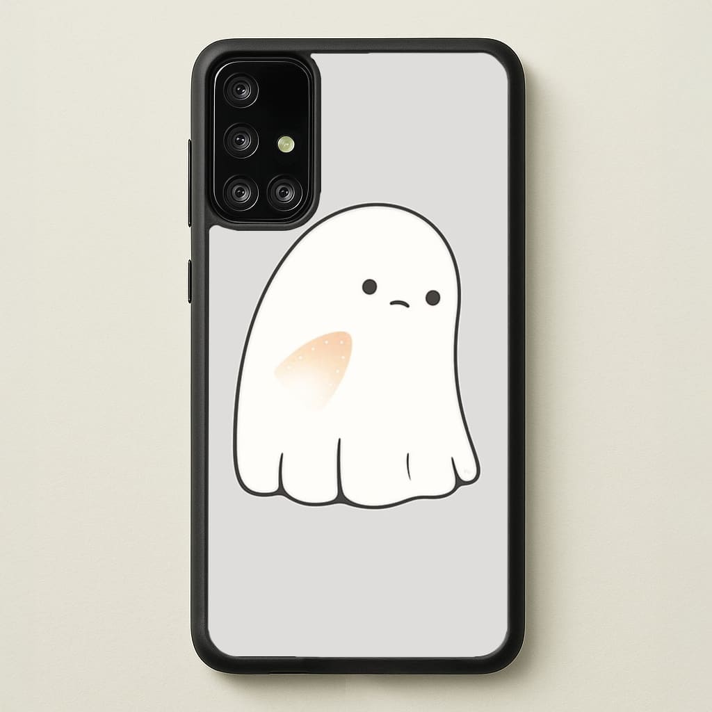 Sad Ghost Halloween - Phone Case for Galaxy A71