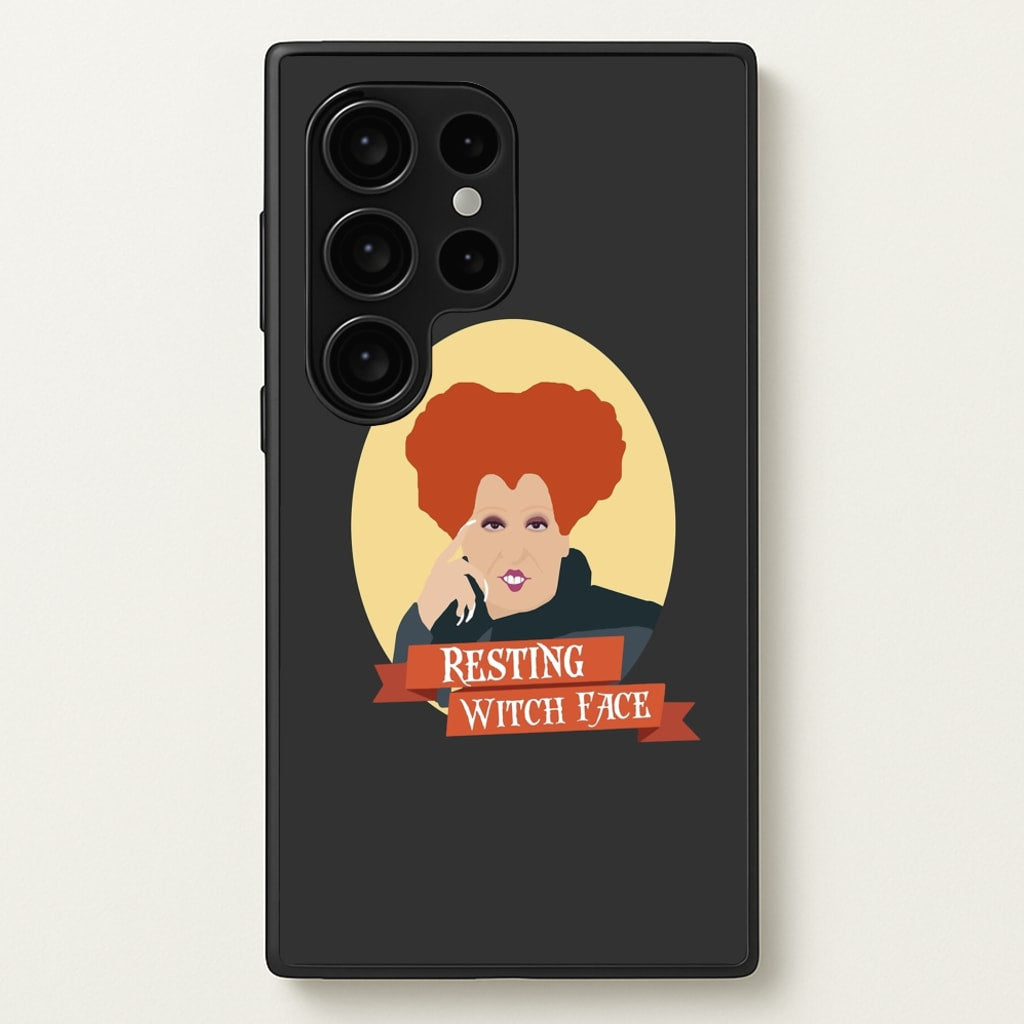 Resting Witch Face - Hocus Halloween - Halloween Phone Case for Galaxy S24 Ultra