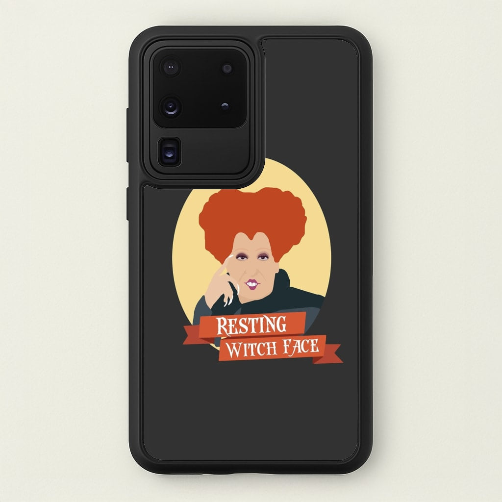 Resting Witch Face - Hocus Halloween - Halloween Phone Case for Galaxy S20 Ultra