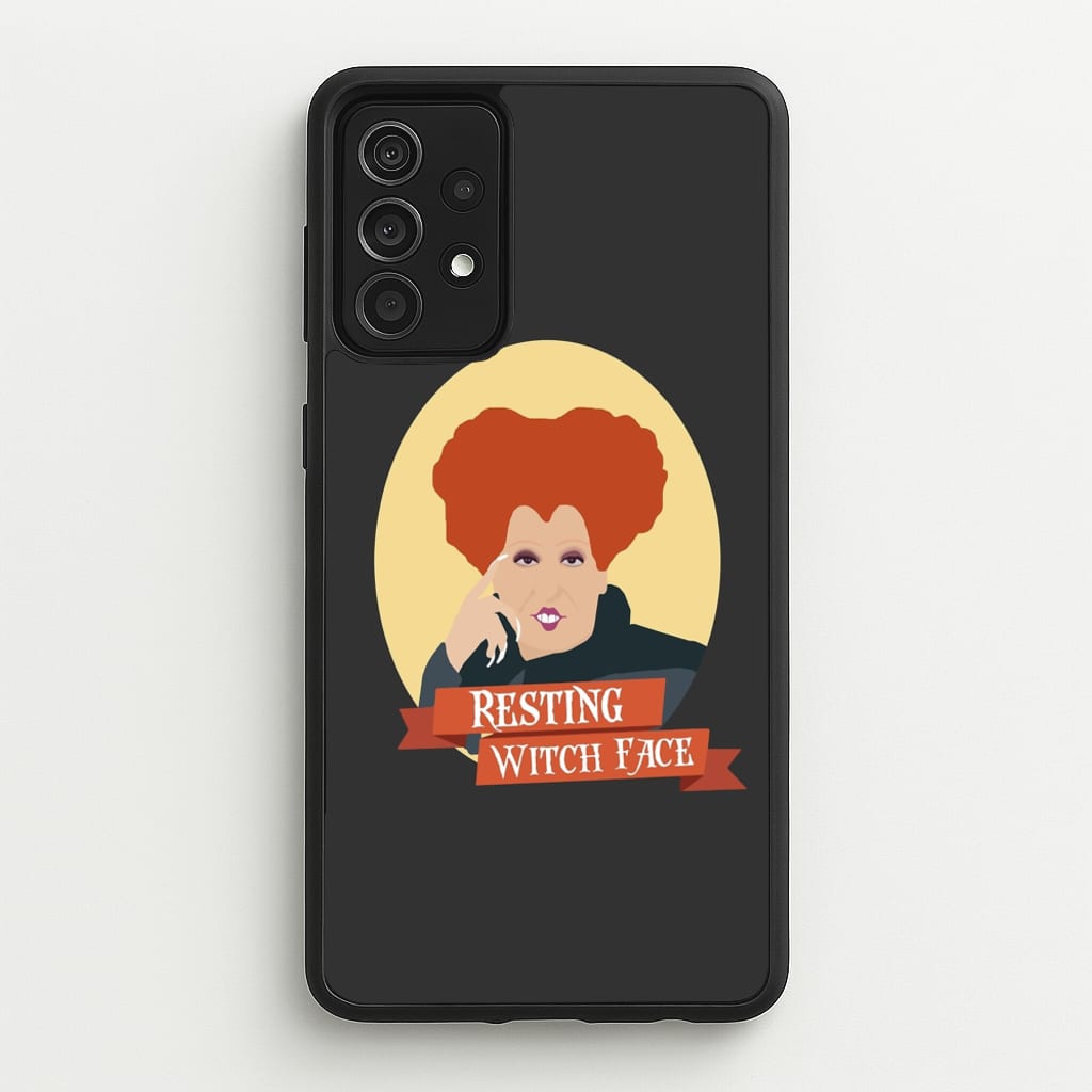Resting Witch Face - Hocus Halloween - Halloween Phone Case for Galaxy A52 / A52s