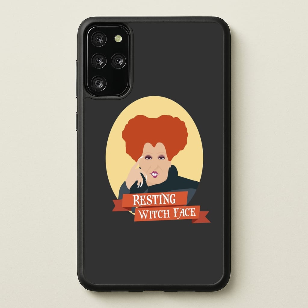 Resting Witch Face - Hocus Halloween - Halloween Phone Case for Galaxy S20 Plus