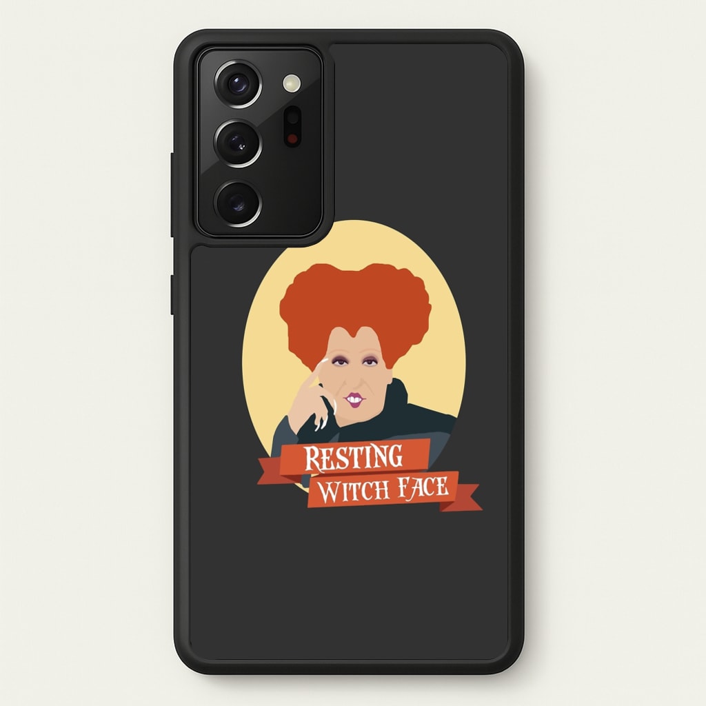 Resting Witch Face - Hocus Halloween - Halloween Phone Case for Galaxy Note 20 Ultra
