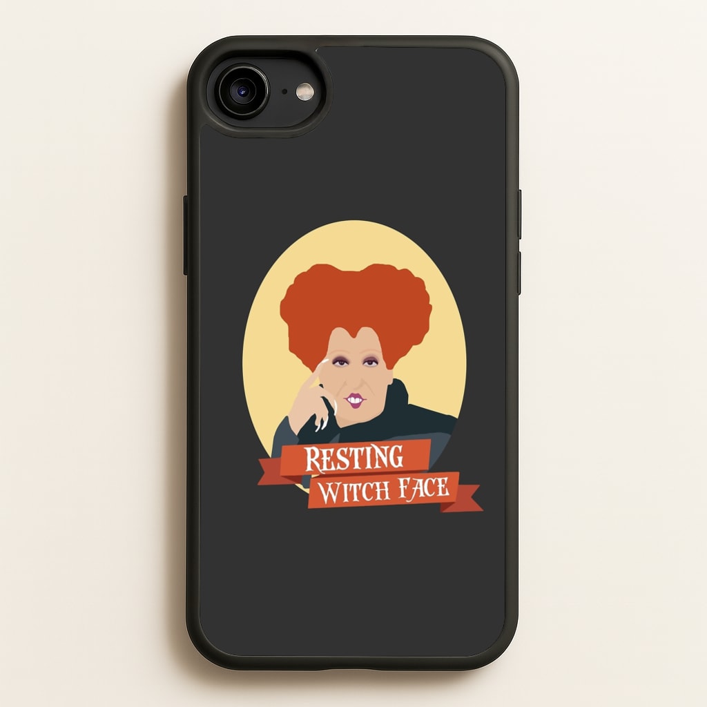 Resting Witch Face - Hocus Halloween - Halloween Phone Case for iPhone 6 / 7 / 8 / SE