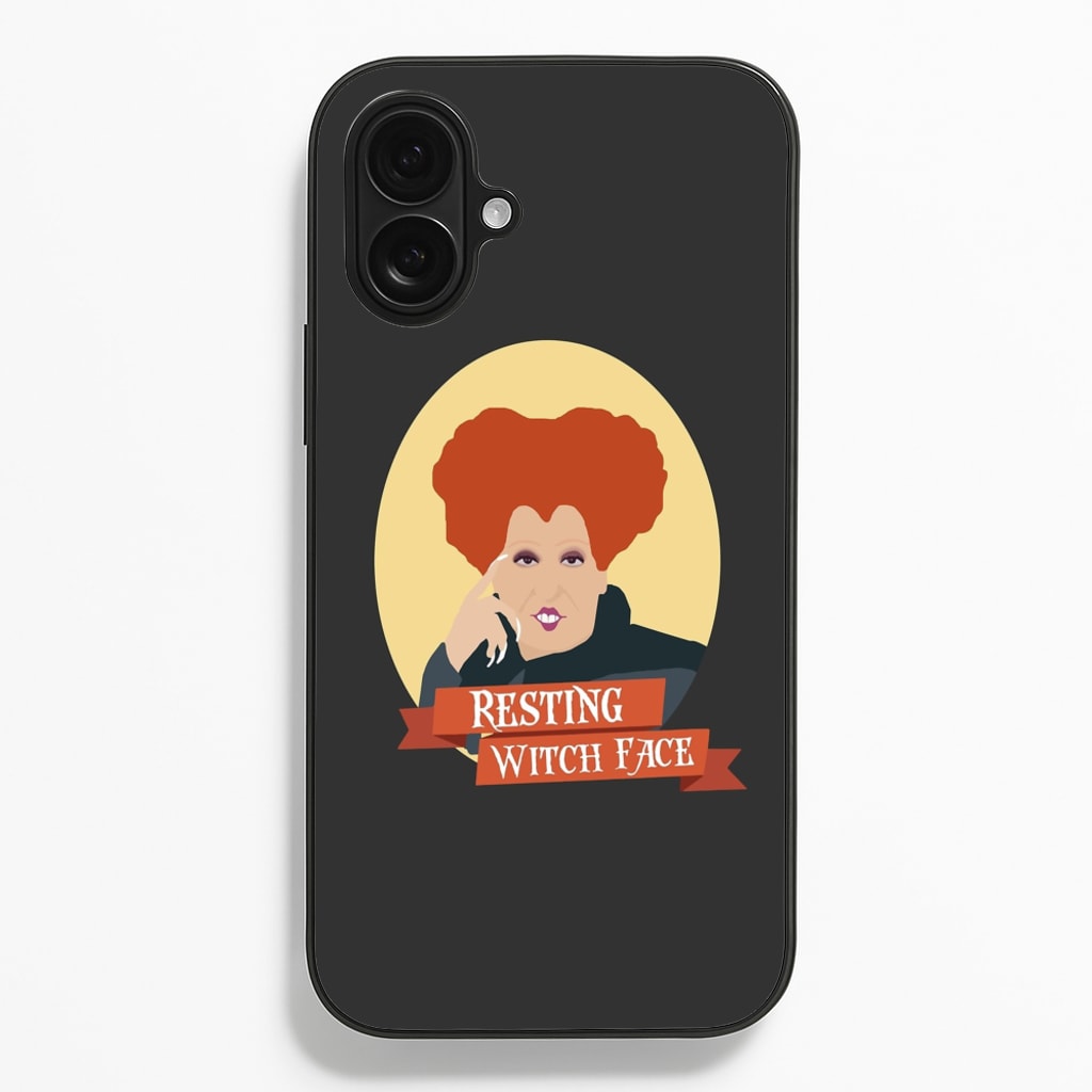 Resting Witch Face - Hocus Halloween - Halloween Phone Case for iPhone 16 Plus