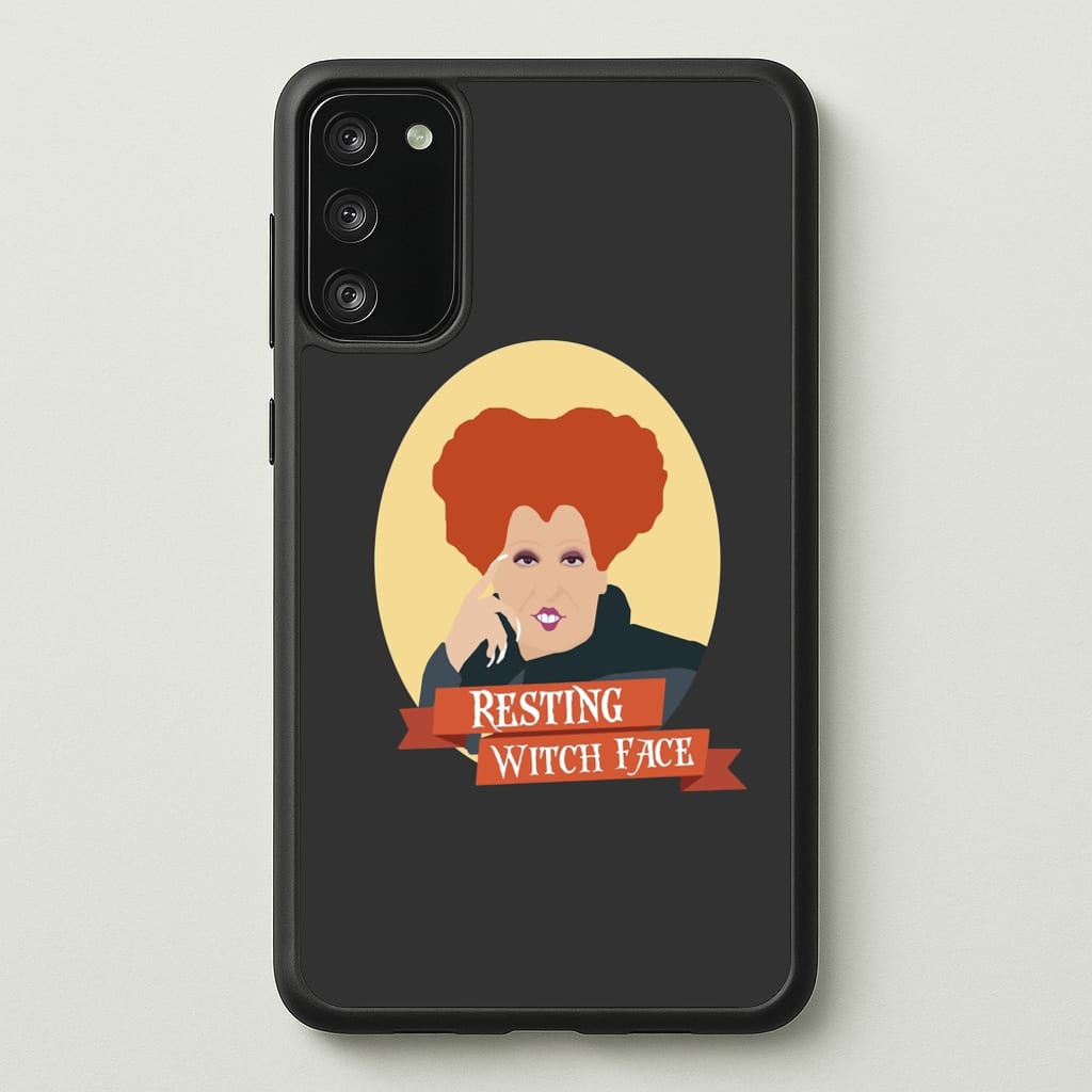 Resting Witch Face - Hocus Halloween - Halloween Phone Case for Galaxy A41