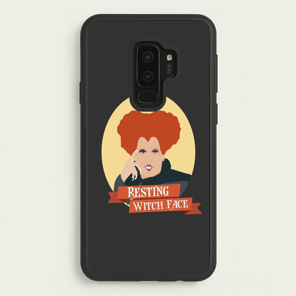 Resting Witch Face - Hocus Halloween - Halloween Phone Case for Galaxy S9 Plus