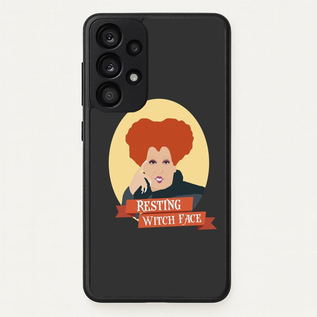 Resting Witch Face - Hocus Halloween - Halloween Phone Case for Galaxy A33