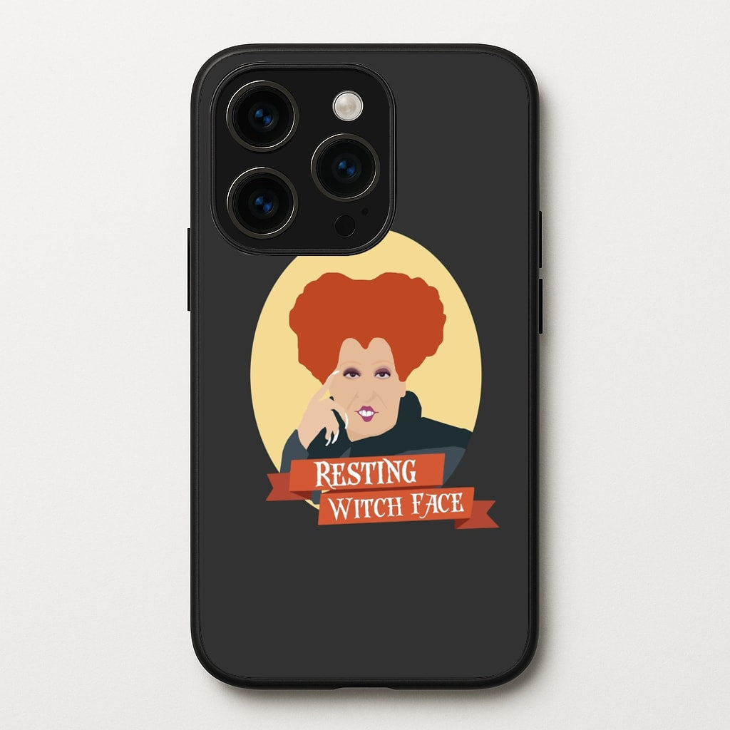 Resting Witch Face - Hocus Halloween - Halloween Phone Case for iPhone 14 Pro