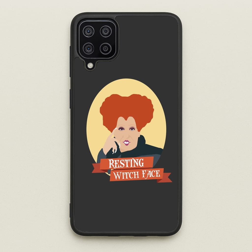 Resting Witch Face - Hocus Halloween - Halloween Phone Case for Galaxy A12