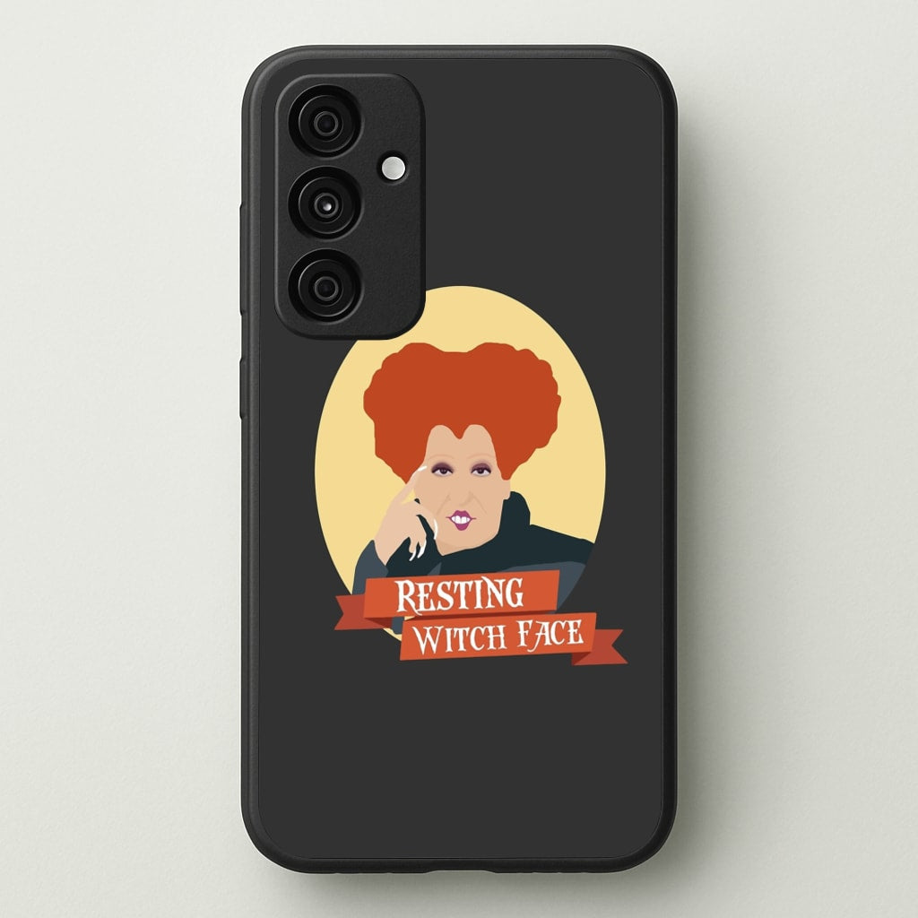 Resting Witch Face - Hocus Halloween - Halloween Phone Case for Galaxy A35