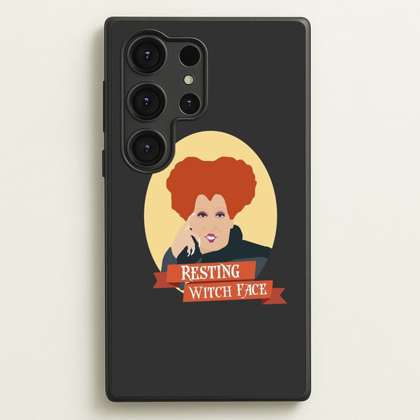 Resting Witch Face - Hocus Halloween - Halloween Phone Case for Galaxy S25 Ultra
