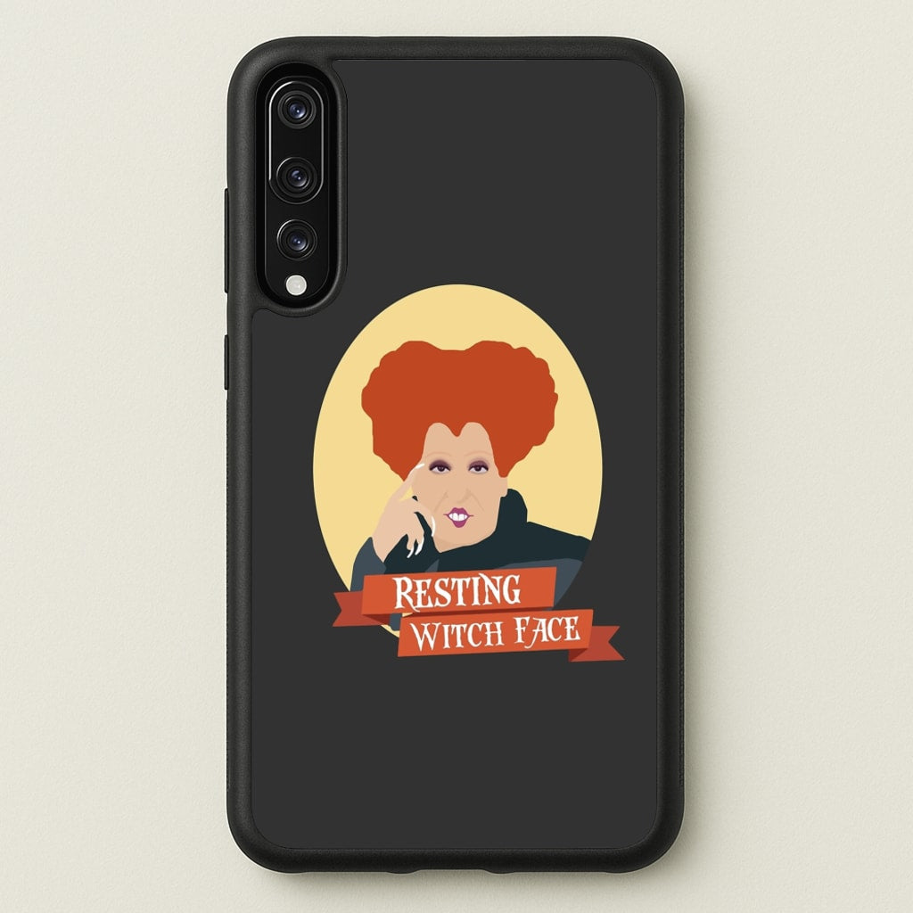 Resting Witch Face - Hocus Halloween - Halloween Phone Case for Huawei P20 Pro