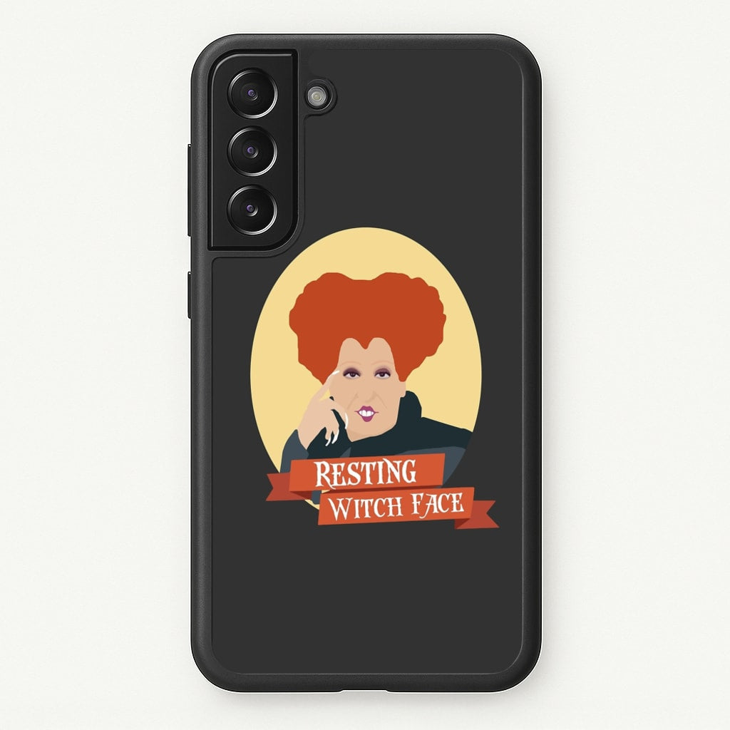 Resting Witch Face - Hocus Halloween - Halloween Phone Case for Galaxy S22