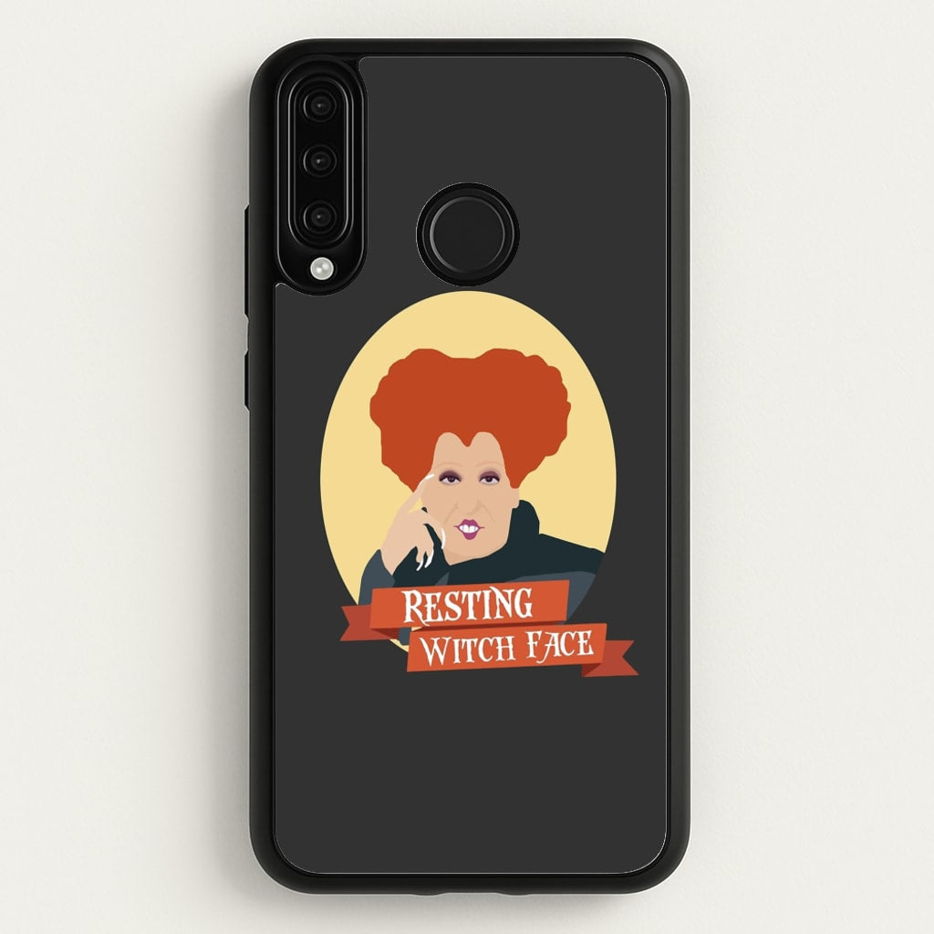 Resting Witch Face - Hocus Halloween - Halloween Phone Case for Huawei P30 Lite