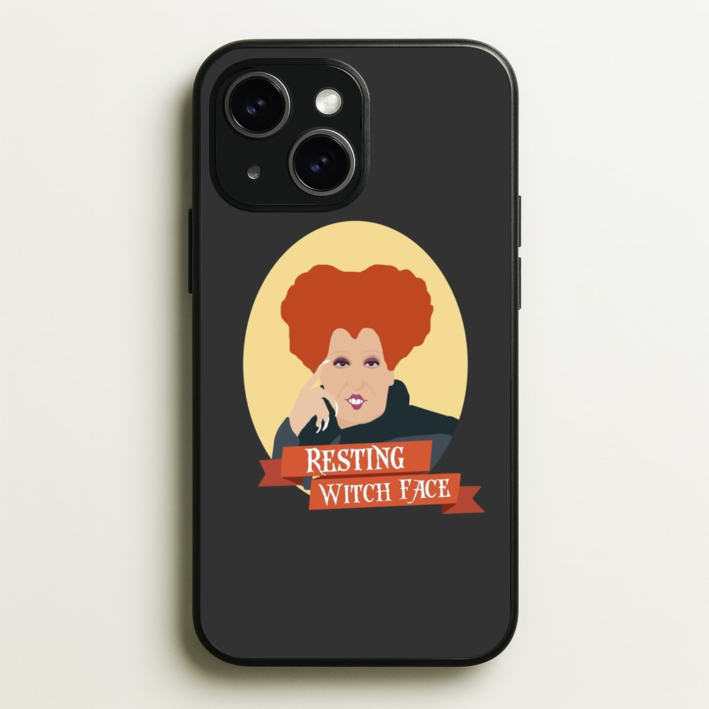 Resting Witch Face - Hocus Halloween - Halloween Phone Case for iPhone 15