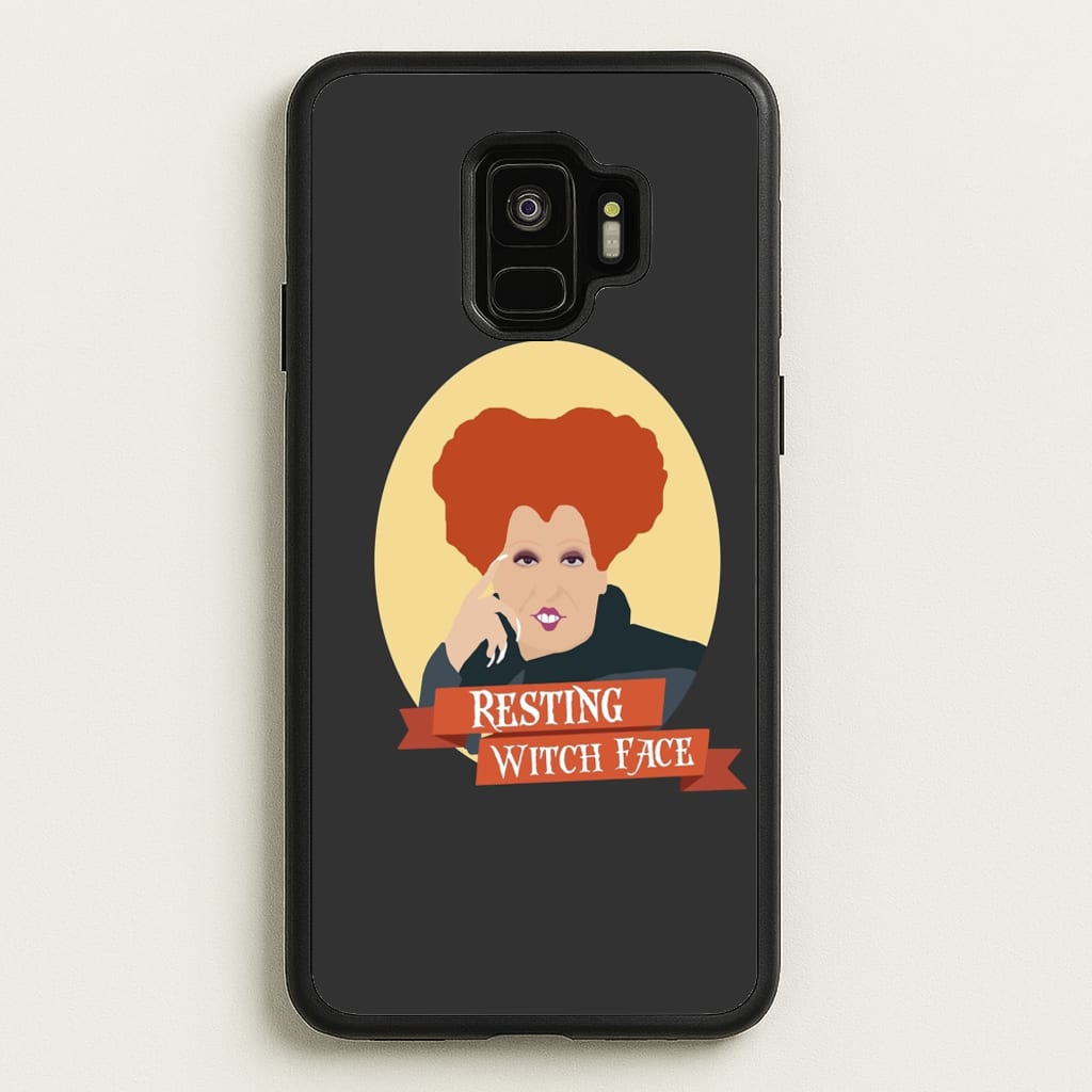 Resting Witch Face - Hocus Halloween - Halloween Phone Case for Galaxy S9
