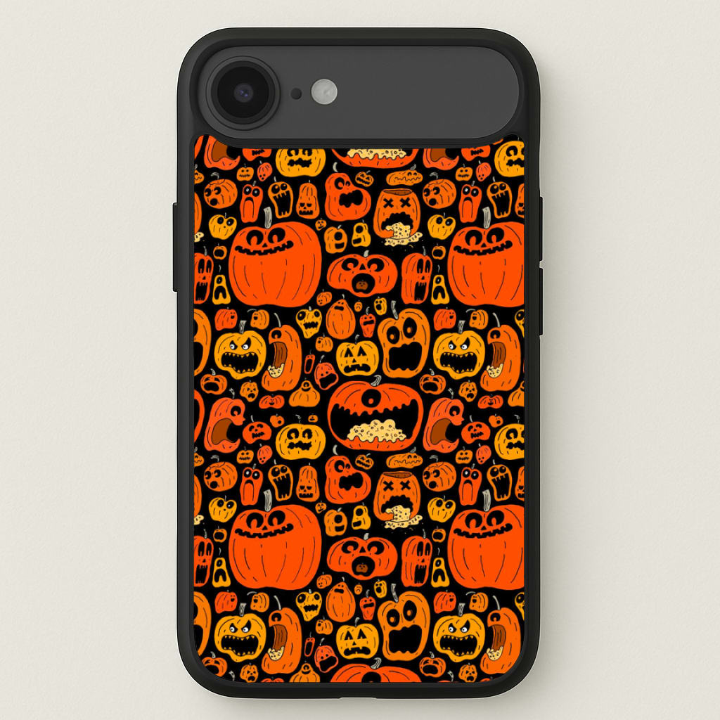 Scary Pumpkin Halloween Pattern Phone Case for iPhone 17 Air