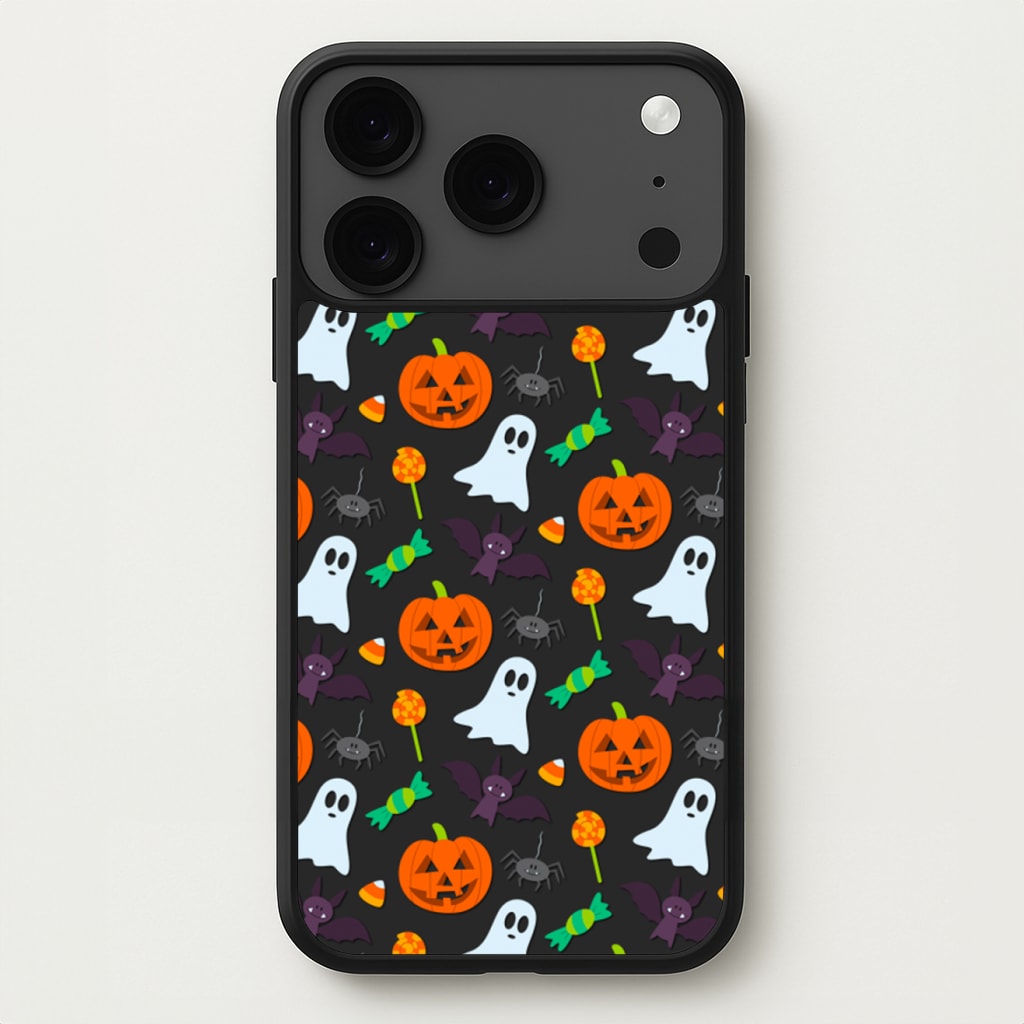 Colourful Halloween Pattern Phone Case for iPhone 17 Pro