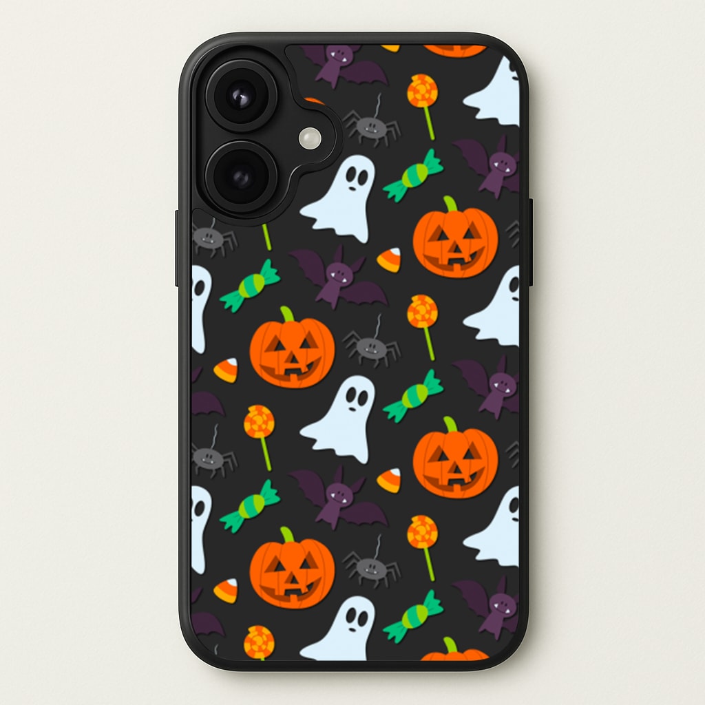 Colourful Halloween Pattern Phone Case for iPhone 17