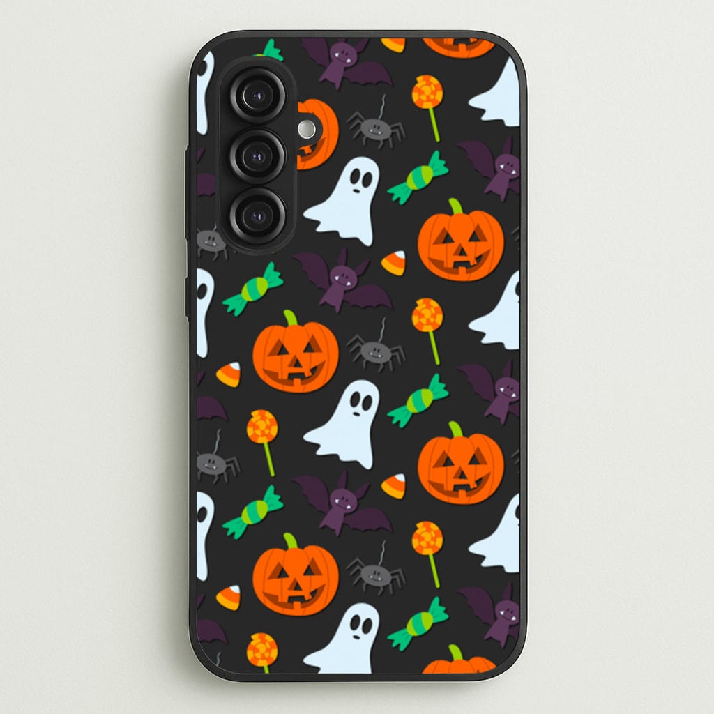 Colourful Halloween Pattern - Phone Case for Galaxy S23FE