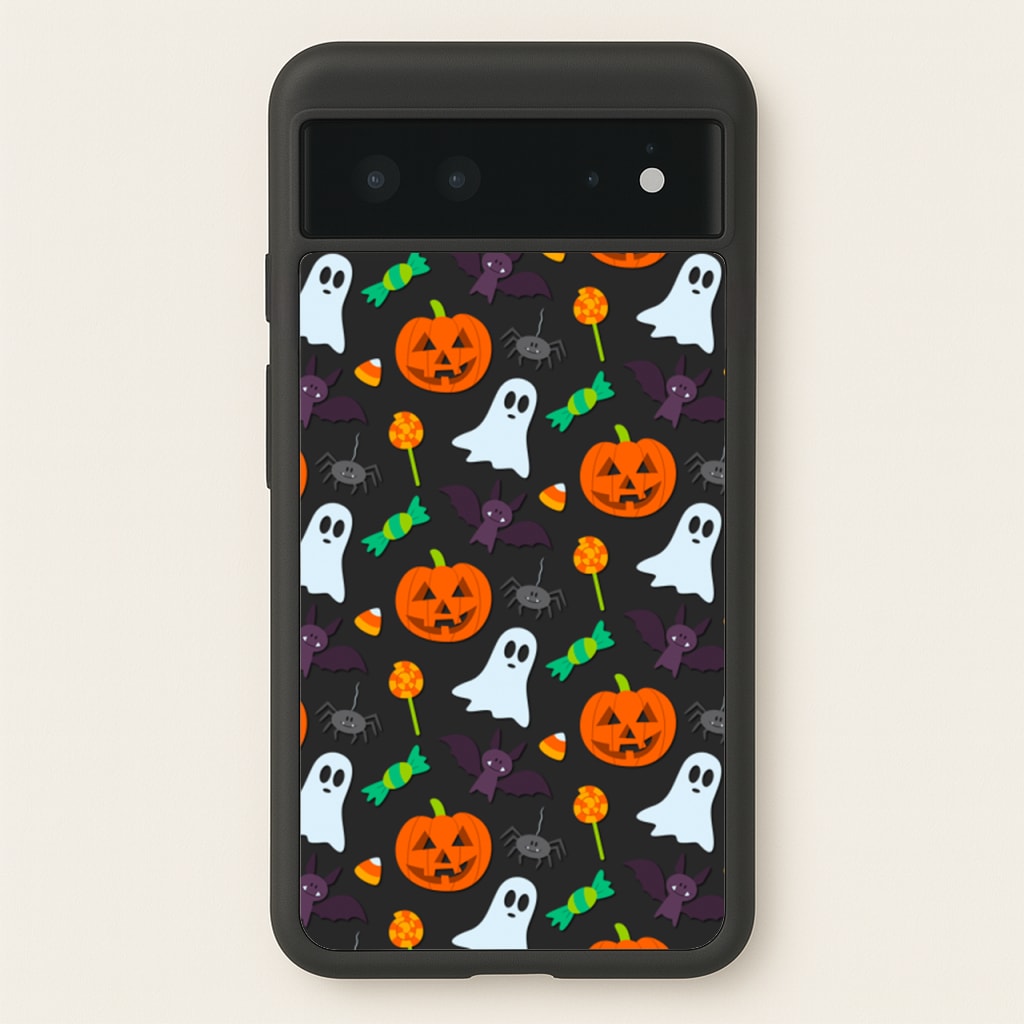 Colourful Halloween Pattern - Phone Case for Google Pixel 6
