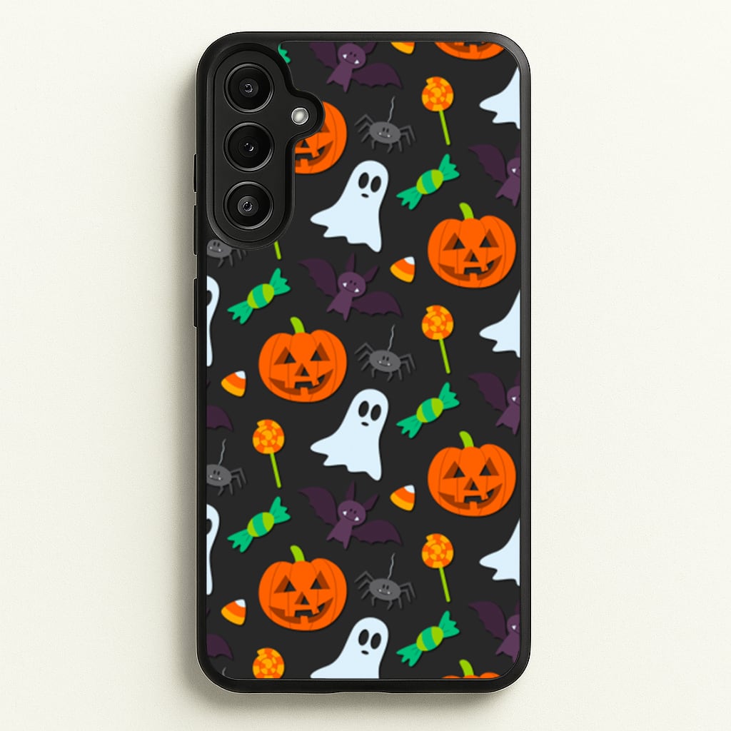 Colourful Halloween Pattern - Phone Case for Galaxy A34