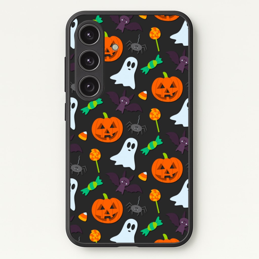 Colourful Halloween Pattern - Phone Case for Galaxy S25 Plus