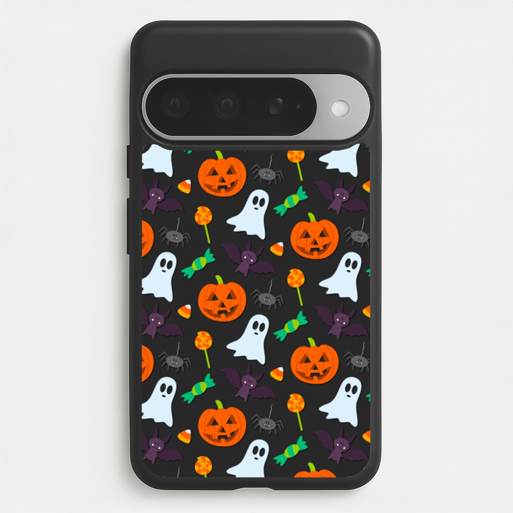 Colourful Halloween Pattern Phone Case for Google Pixel 10 Pro XL
