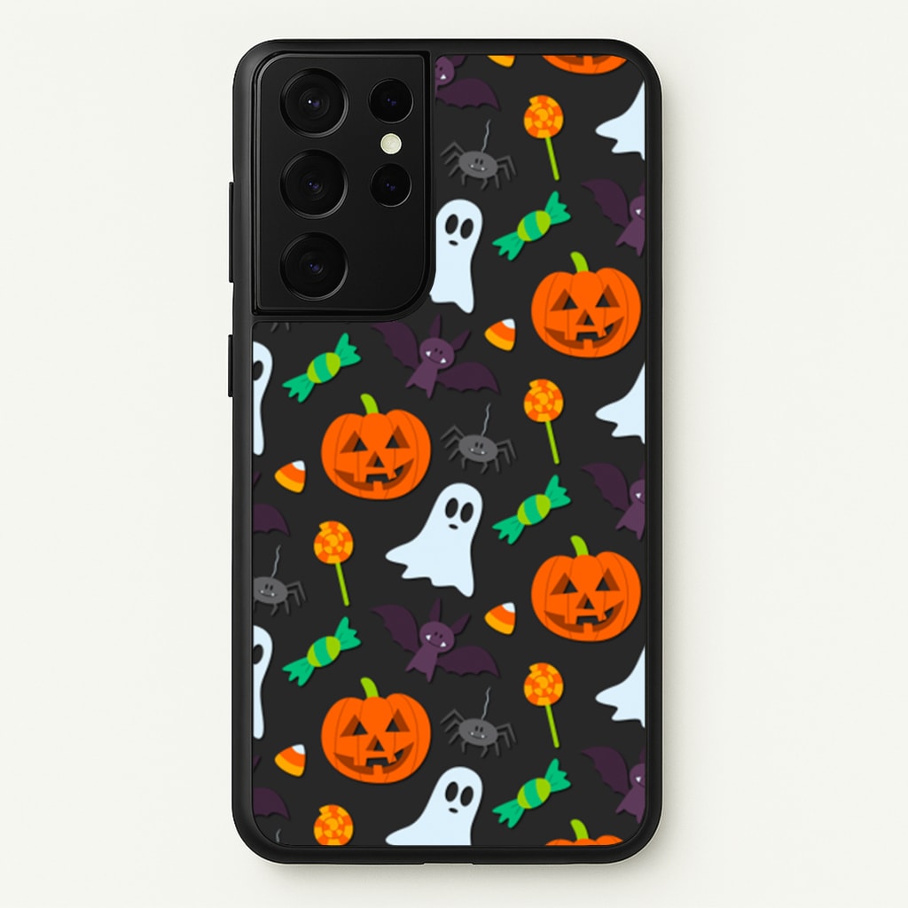 Colourful Halloween Pattern - Phone Case for Galaxy S21 Ultra