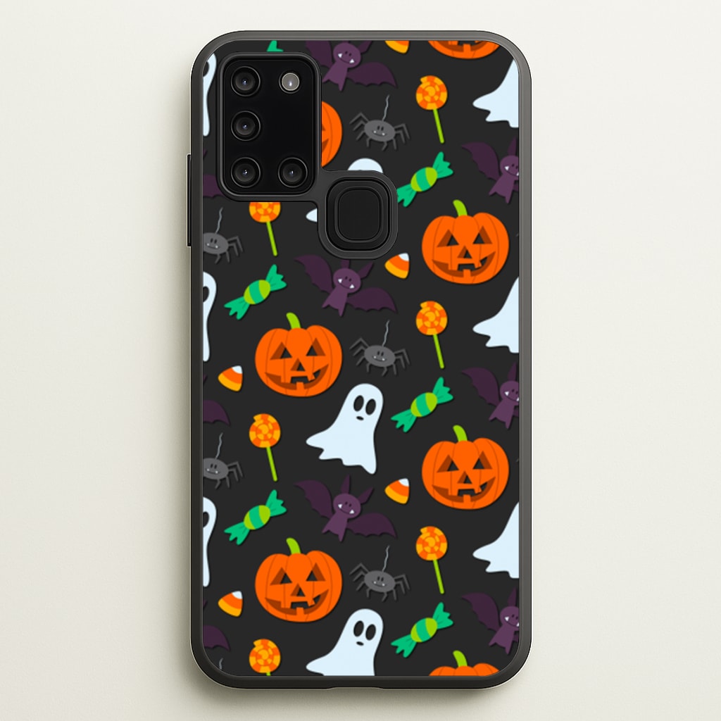 Colourful Halloween Pattern - Phone Case for Galaxy A21s
