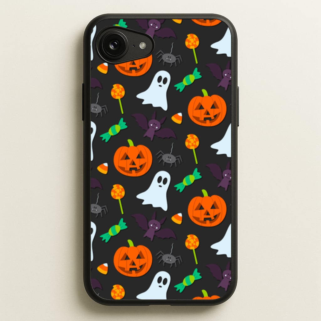 Colourful Halloween Pattern - Phone Case for iPhone 16e