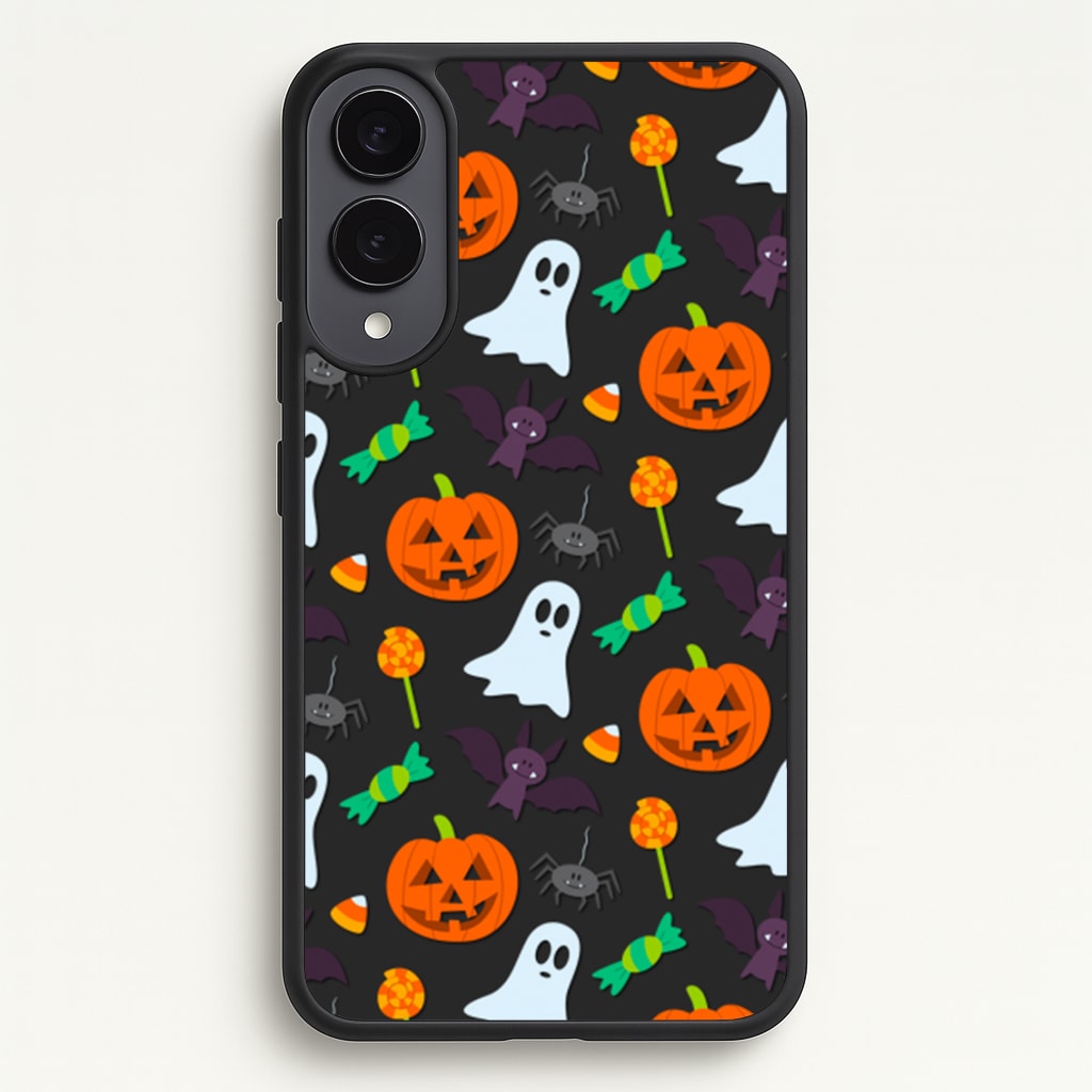 Colourful Halloween Pattern - Phone Case for Galaxy S25 Edge