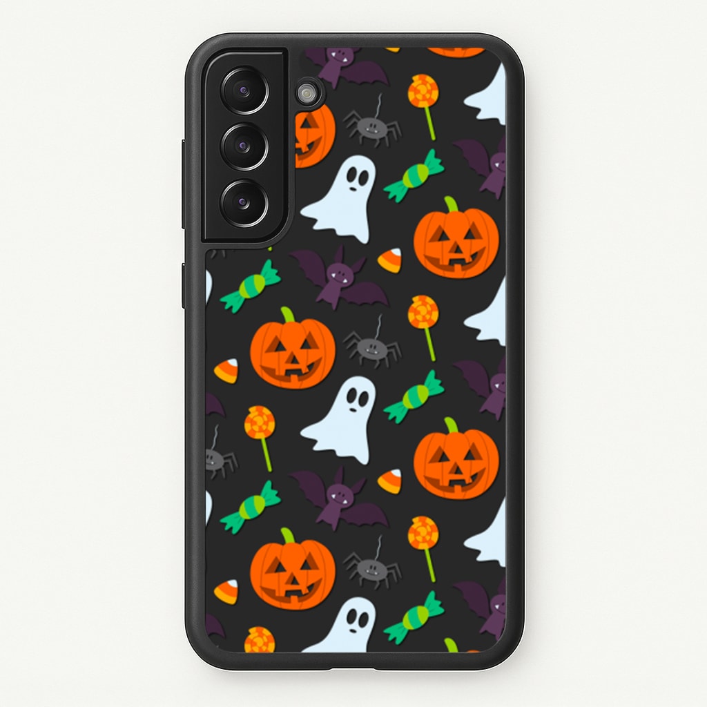 Colourful Halloween Pattern - Phone Case for Galaxy S22 Plus